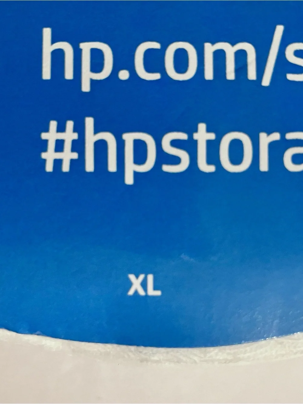 HP HEWLETT PACKARD Vacuum Packed WHITE T-SHIRT / Rare Promotional Item / Size XL